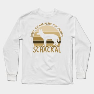 Schackal Wildhund Steppe Design Liebhaber Long Sleeve T-Shirt